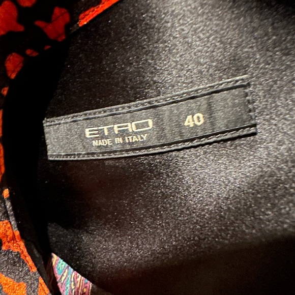 Etro multi patterned button down silk shirt - Picture 4 of 7